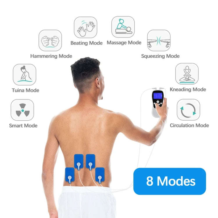 Multifunctional Low Frequency Pulse Meridian Physiotherapy Massage Instrument, Color: Blue Standard