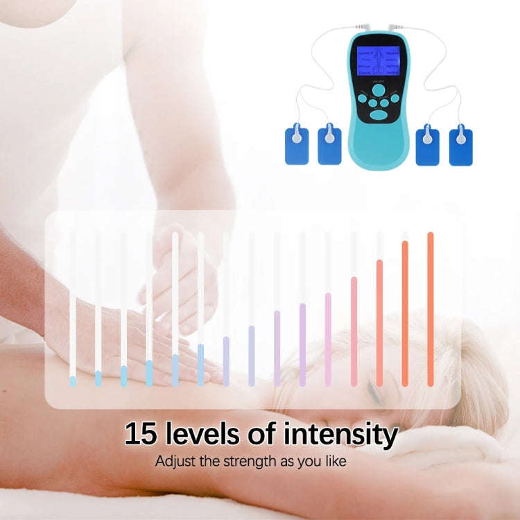 Multifunctional Low Frequency Pulse Meridian Physiotherapy Massage Instrument, Color: Blue Standard