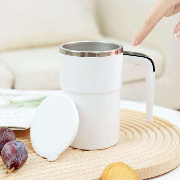 JB-01 Intelligent Temperature Measuring Magnetic LCD Digital Display Automatic Mixing Cup(White)