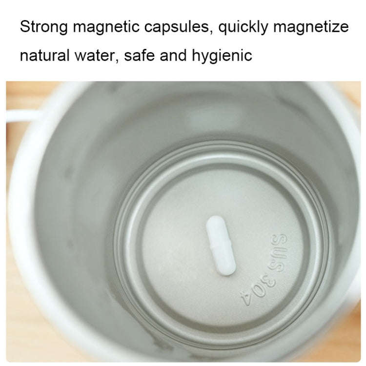 JB-01 Intelligent Temperature Measuring Magnetic LCD Digital Display Automatic Mixing Cup(White)