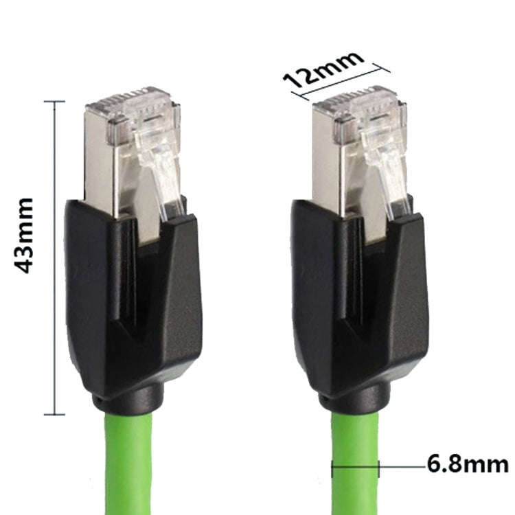 30m CAT6 Double Shielded Gigabit Industrial Cable Vibration-Resistant And Highly Flexible Drag Ch...