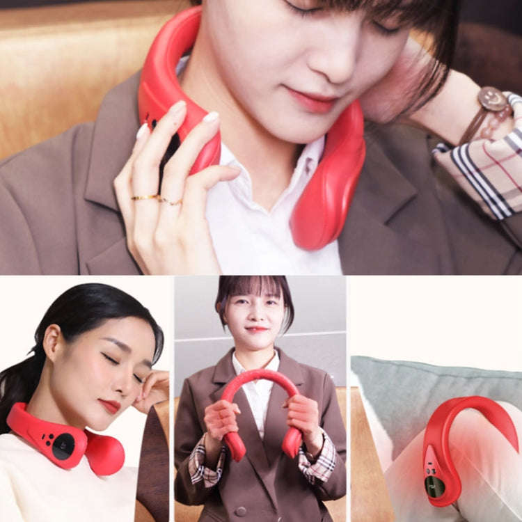 Portable Neck Warmer with Heat Therapy Adjustable Temperature(Red)