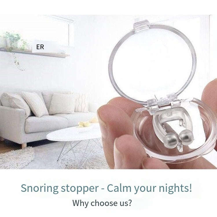 Magnetic Anti Snore Device Stop Snoring Nose Clip Sleeping Aid  Apnea Guard Blister Packaging