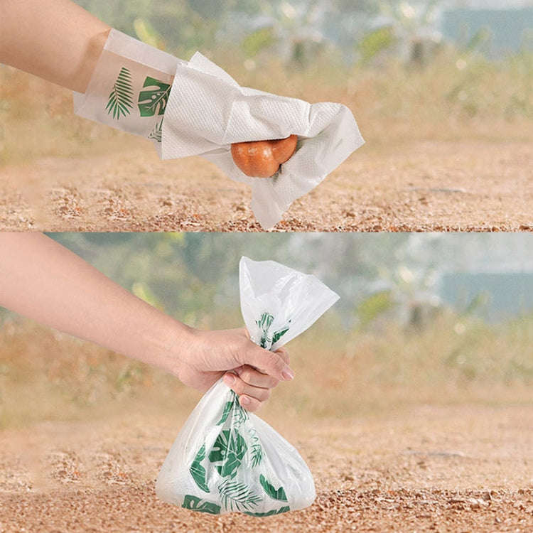 10pcs /Pack Disposable Pet Poop Pickup Bags Trash Bags Poop Cleanup Supplies