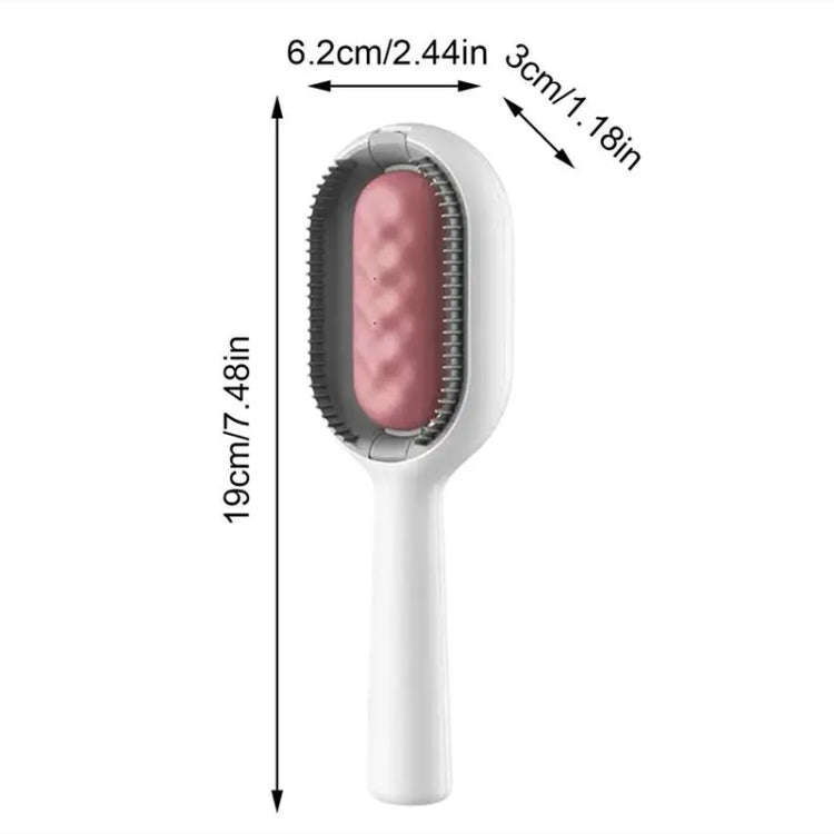 Pet Cats With Water Tank Hair Removal Comb Cleaning Hair Brush, Style: Short Hair (Pink)