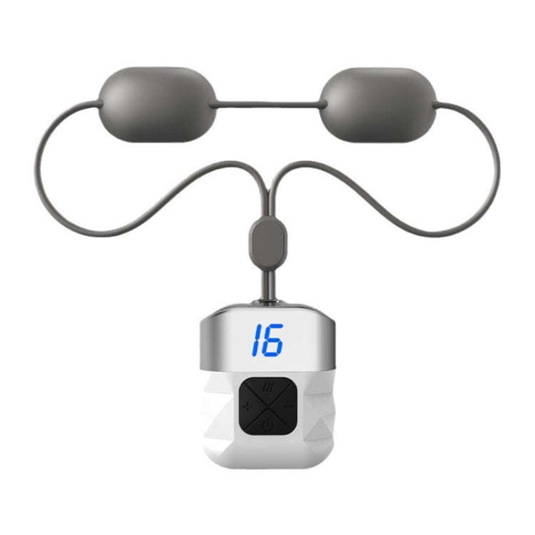 Mini Hanging Neck EMS Pulse Cervical Massager Shoulder and Neck Physiotherapy Instrument(White)