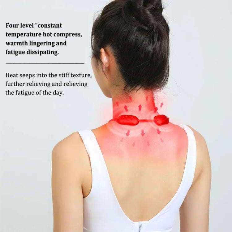 Mini Hanging Neck EMS Pulse Cervical Massager Shoulder and Neck Physiotherapy Instrument(Red)