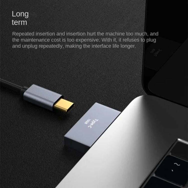 2 x Type-C Female to Type-C Male Type-C Docking Station Computer Charging Data Port Power Adapter