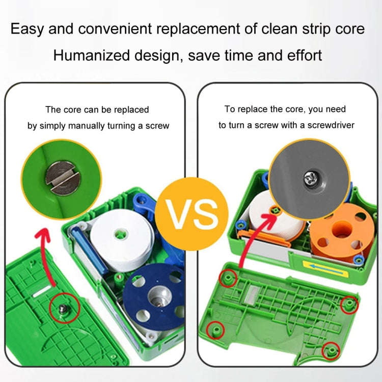 Komshine Handheld Cassette Fiber Cleaning Box Replacement, Model: CC-550-R