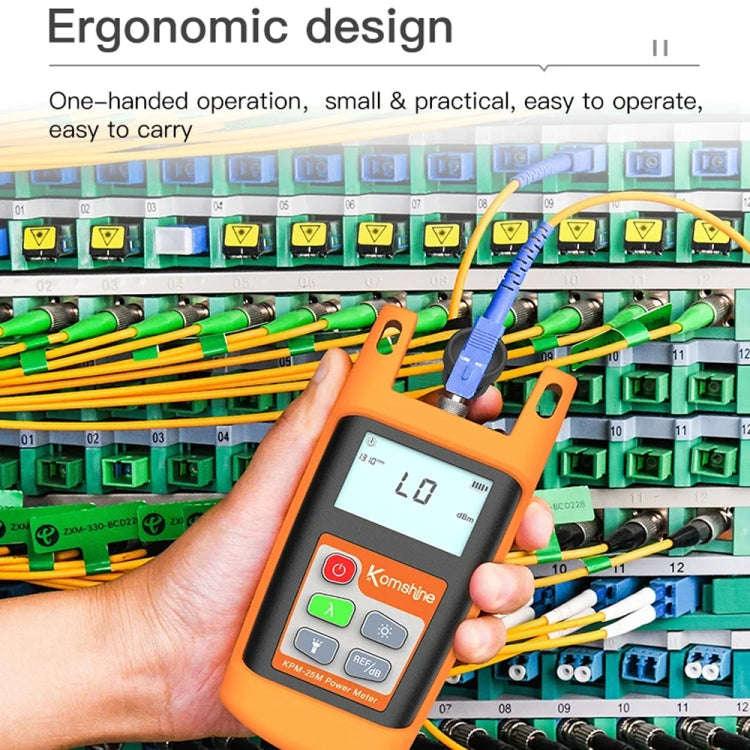 Komshine Mini Handheld Optical Power Meter Fiber Loss Measurement, Specification: KPM-25M-A/-70DB...