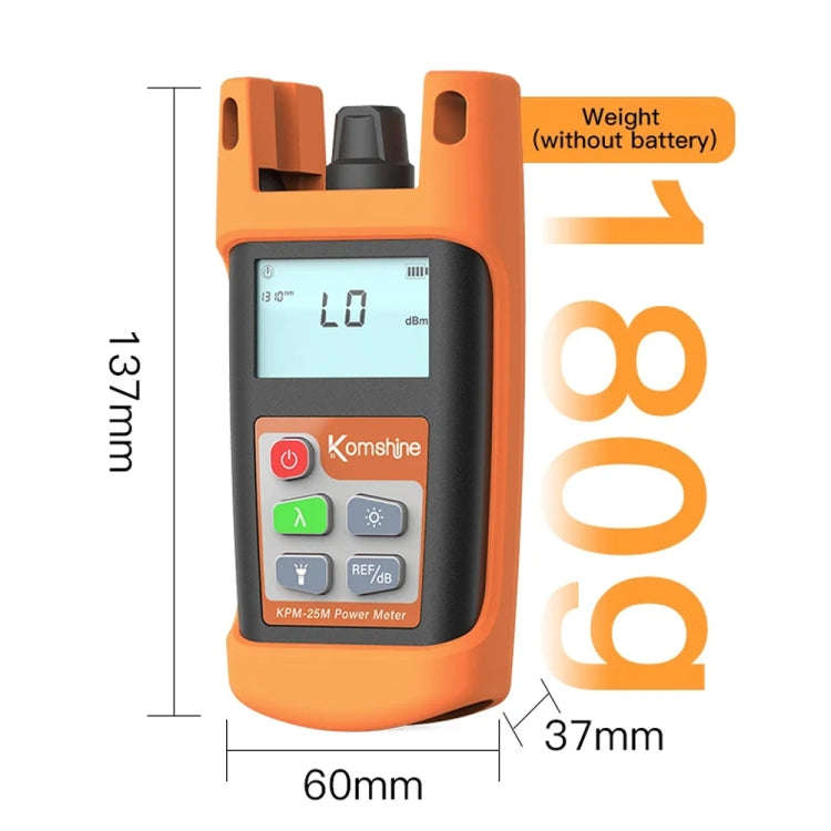 Komshine Mini Handheld Optical Power Meter Fiber Loss Measurement, Specification: KPM-25M-A/-70DB...