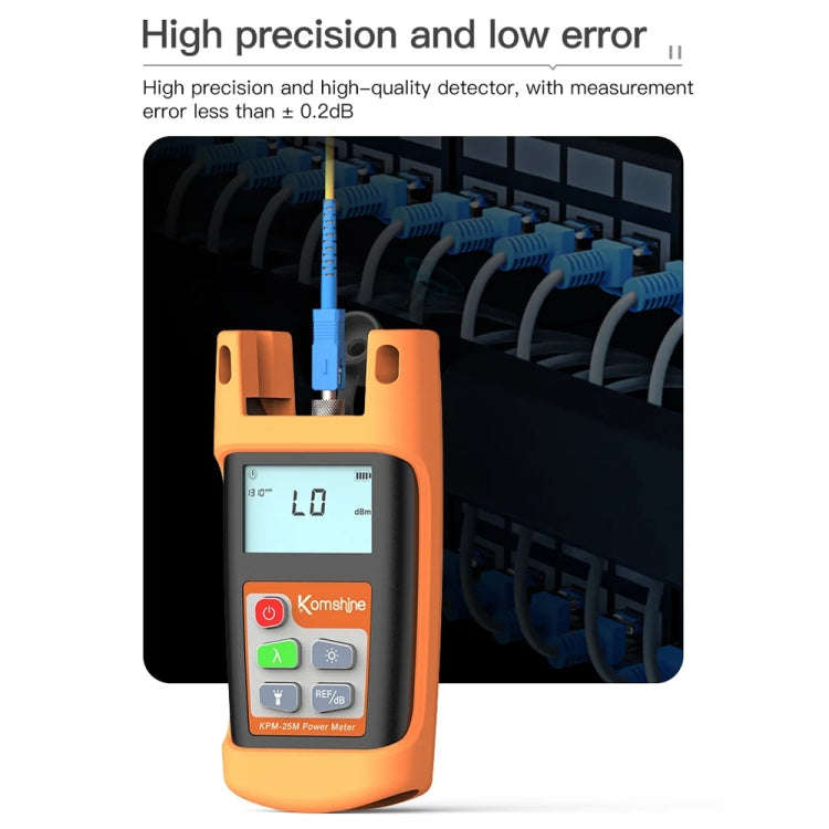 Komshine Mini Handheld Optical Power Meter Fiber Loss Measurement, Specification: KPM-25M-A/-70DB...