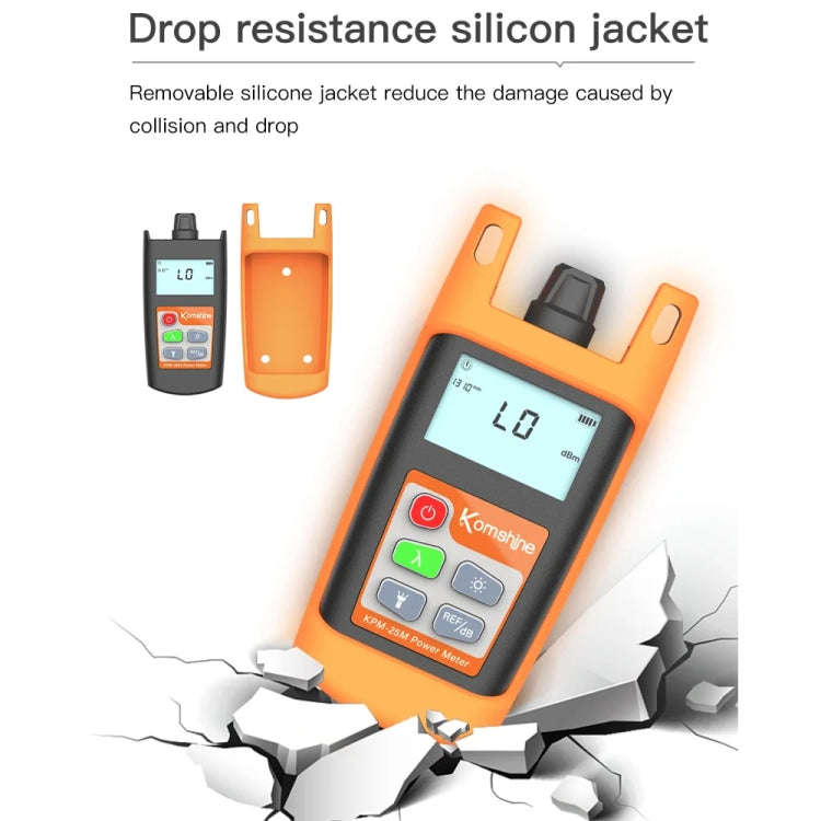 Komshine Mini Handheld Optical Power Meter Fiber Loss Measurement, Specification: KPM-25M-A/-70DB...