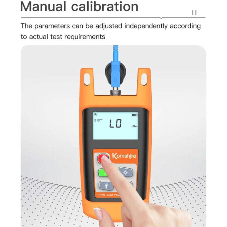 Komshine Mini Handheld Optical Power Meter Fiber Loss Measurement, Specification: KPM-25M-A/-70DB...