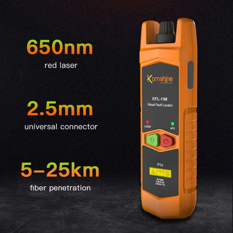 Komshine Mini Red Light Fiber Optic Test Pen, Model: KFL-11M-20