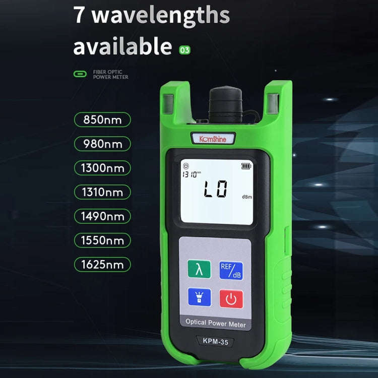 Komshine High-Precision Optical Power Meter Optical Cable Line Tester, Model: KPM-35-C/-50DBM to ...