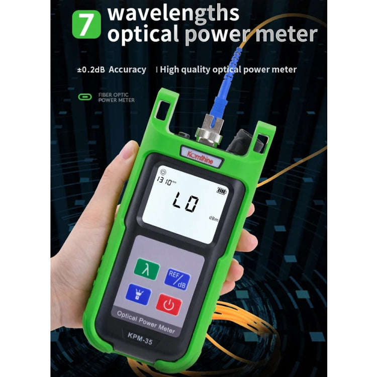 Komshine High-Precision Optical Power Meter Optical Cable Line Tester, Model: KPM-35-C/-50DBM to ...