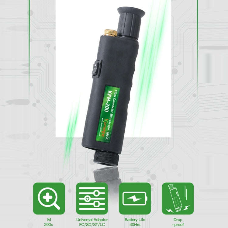 KomShine 200x Handheld Fiber Optic Magnifier Detector(KFM-200)