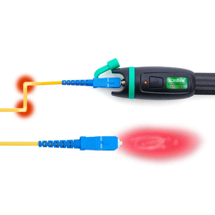 KomShine Metal Visible Laser Light Source Fiber Optic Red Light Pen, Model: KFL-11P-30MW