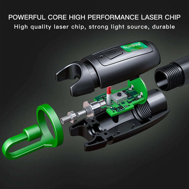 KomShine Metal Visible Laser Light Source Fiber Optic Red Light Pen, Model: KFL-11P-20MW