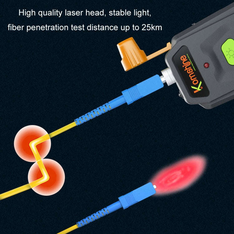 Komshine 20-25km Mini Optical Fiber Breakpoint Positioning Test Red Light Pen, Specification: KFL...