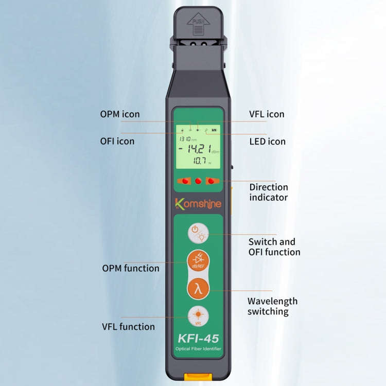 Komshine Optical Fiber Signal Direction Identification Instrument, Model: KFI-45-G