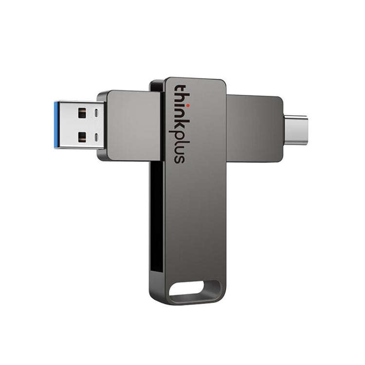 Lenovo Thinkplus MU110 USB3.2+Type-C Dual Interface Rotation Flash Drive, Size: 32GB(Grey)