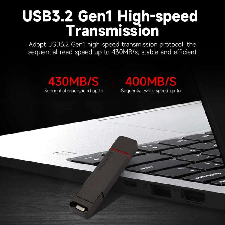 Lenovo Thinkplus TU200Pro USB3.2+Type-C Dual Interface Mobile Phone Solid State U Disk, Memory: 5...