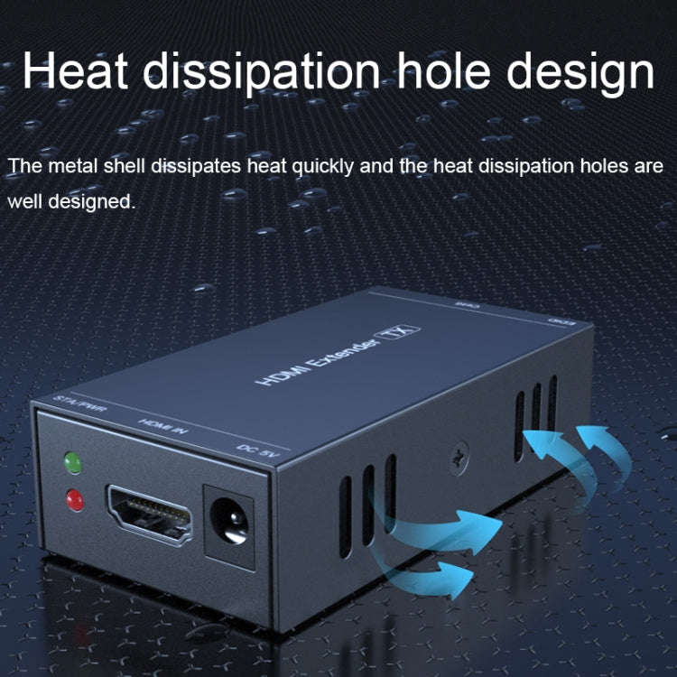 PWAY 165ft/50m HDMI To RJ45 Network Port 1080P Lossless Transmission Extender(Transmitter+Receiver)