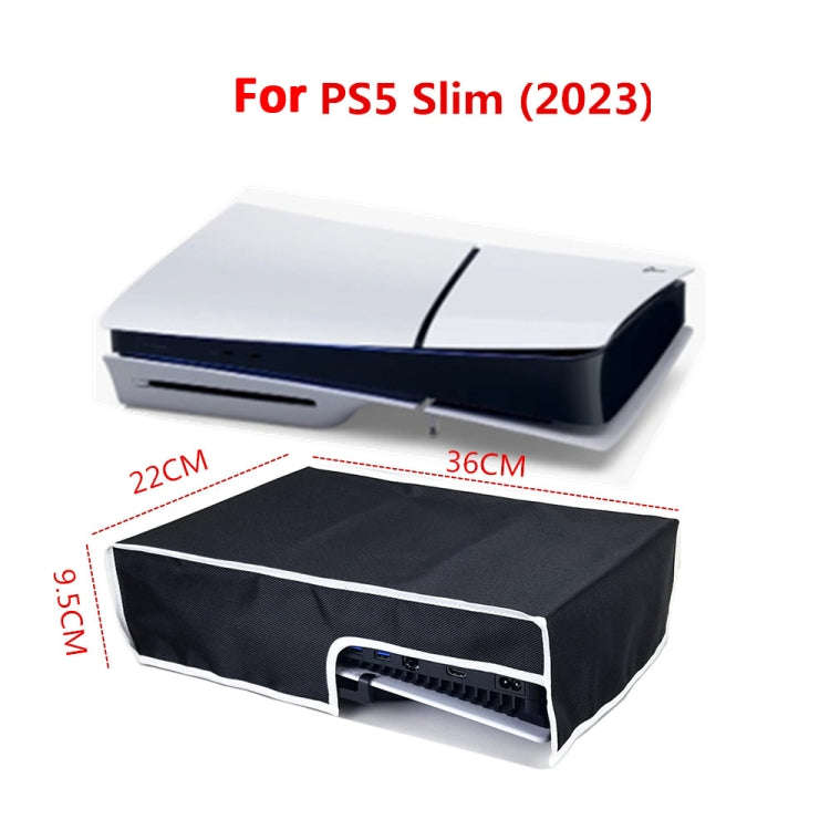 For PS5 Slim Disc & Digital Host Dust Cover Protective  Case, Style: Horizontal Black