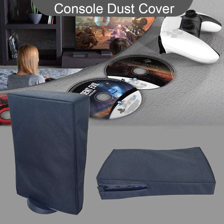 For PS5 Slim Disc & Digital Host Dust Cover Protective  Case, Style: Horizontal Black