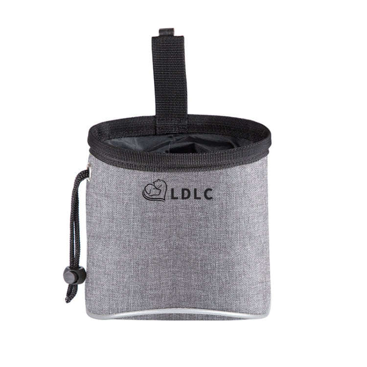 LDLC Outdoor Pet Snack Bag Oxford Cloth Reflective Dog Training Bag(Light Grey)