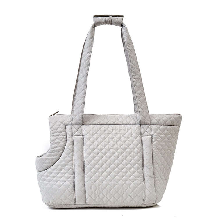 Pet Handbag Autumn And Winter Shoulder Cat Outing Bag, Color: Light Gray