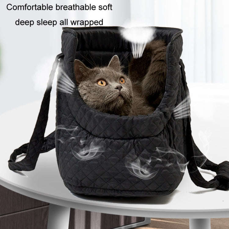 Pet Handbag Autumn And Winter Shoulder Cat Outing Bag, Color: Light Gray