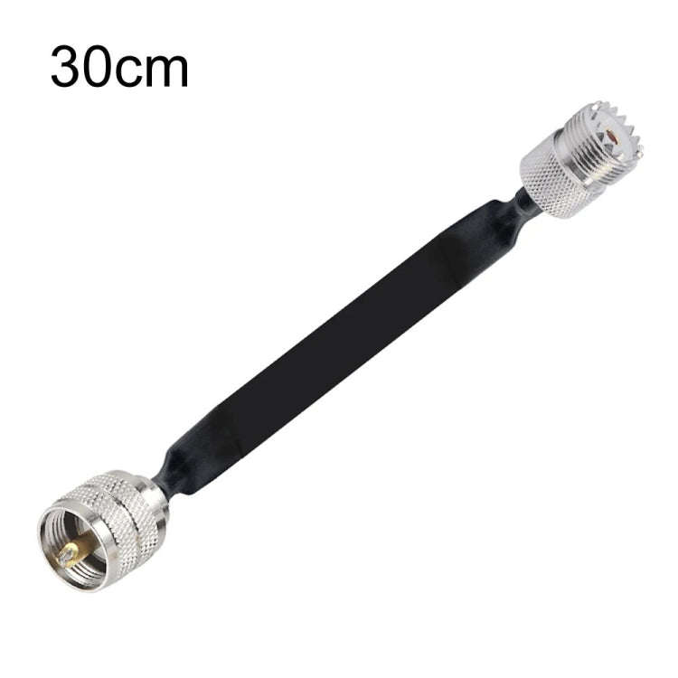 Window/Door Pass Through Flat RF Coaxial Cable UHF 50 Ohm RF Coax Pigtail Extension Cord, Length:...