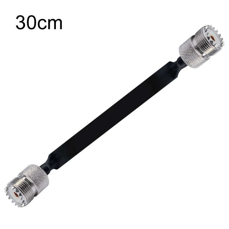 Window/Door Pass Through Flat RF Coaxial Cable UHF 50 Ohm RF Coax Pigtail Extension Cord, Length:...