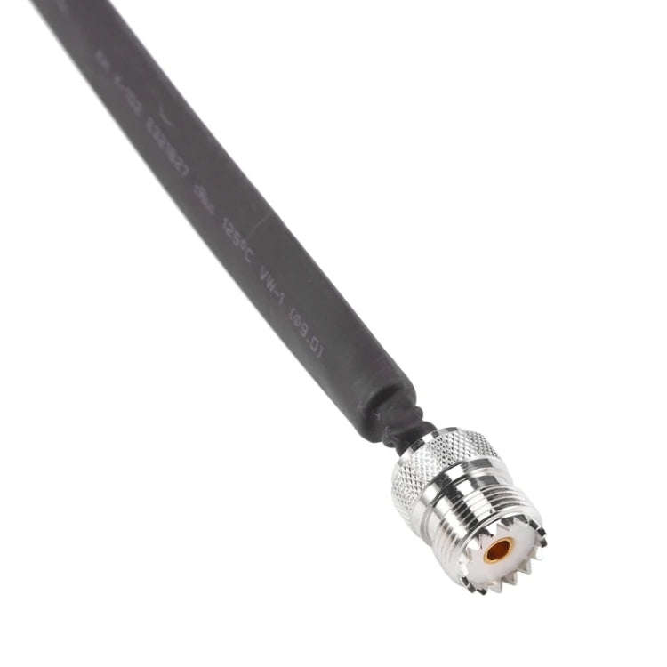Window/Door Pass Through Flat RF Coaxial Cable UHF 50 Ohm RF Coax Pigtail Extension Cord, Length:...