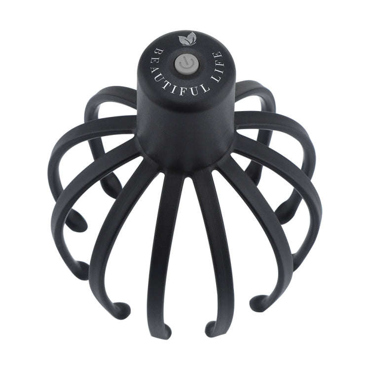 Electrical Scalp Massager Multi-Claw Vibrating Stress Relief Stimulating Hair Scratcher(Black)