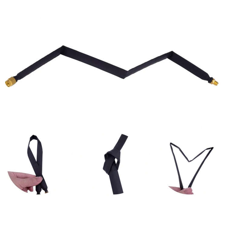 RP-SMA Male To Female  Fiberglass Antenna Through Wall Adapter Cable Flat Window Cable(20cm)