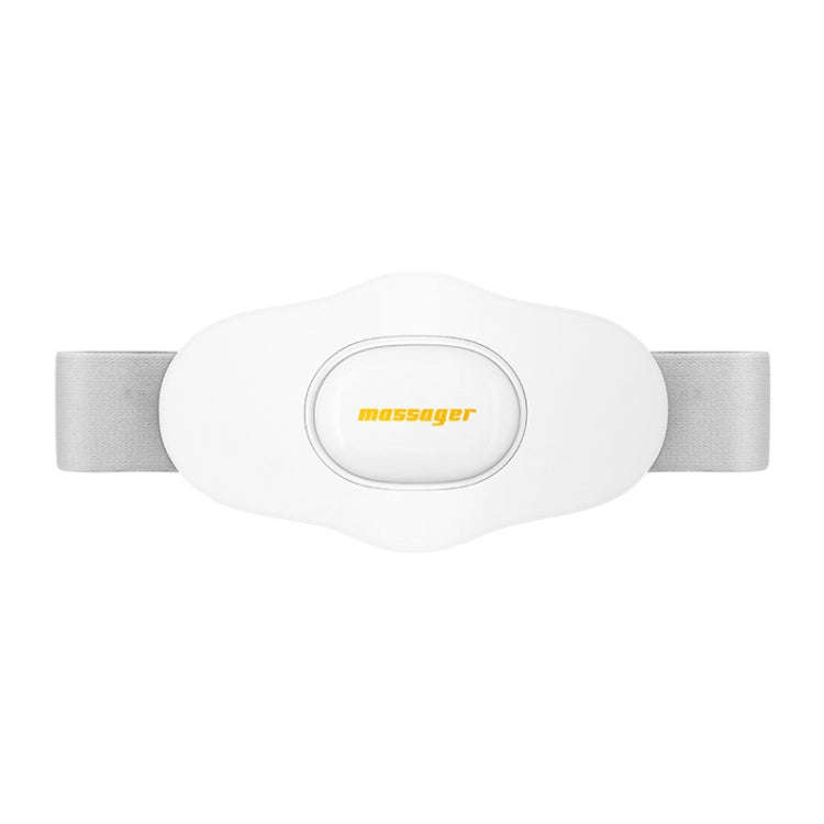 Y2 EMS Pulse Hot Compress Lumbar Massager Multifunctional Voice Broadcast Massage Belt(White)