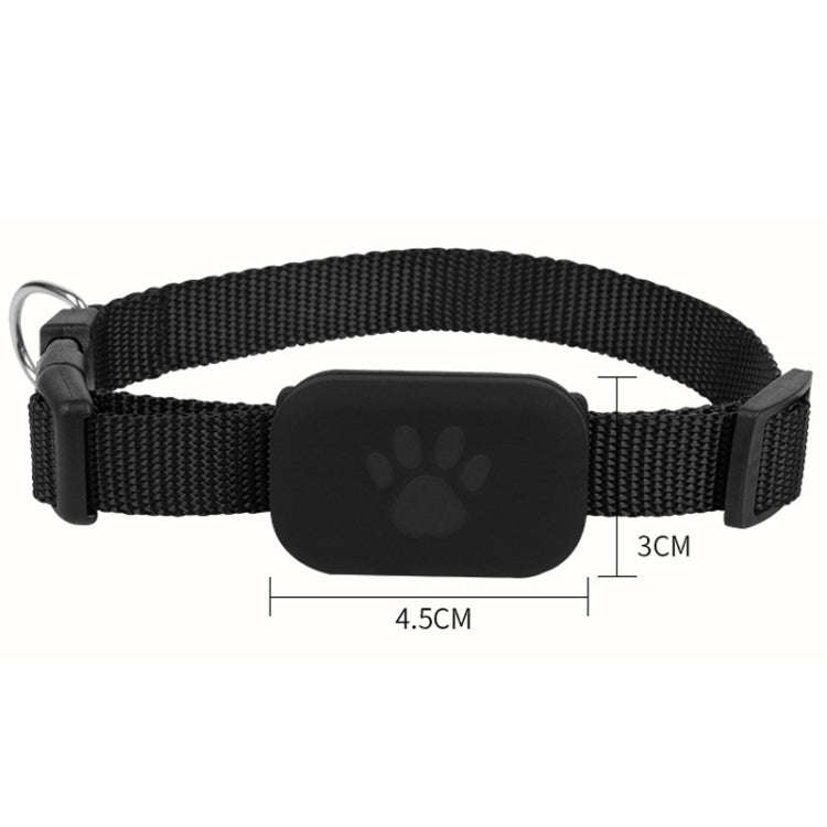 Mfi Certified Smart Pet Locator Protective Cover Silicone Collar(Black)