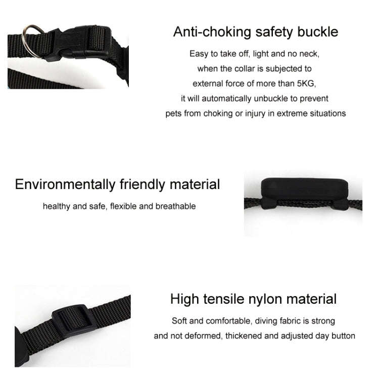 Mfi Certified Smart Pet Locator Protective Cover Silicone Collar(Black)