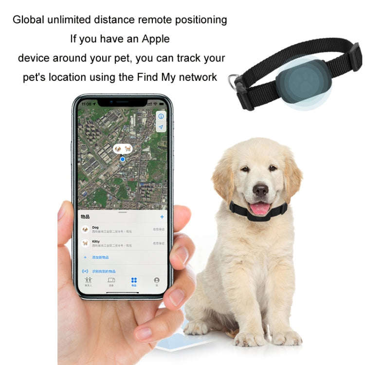 Mfi Certified Smart Pet Locator Protective Cover Silicone Collar(Blue)