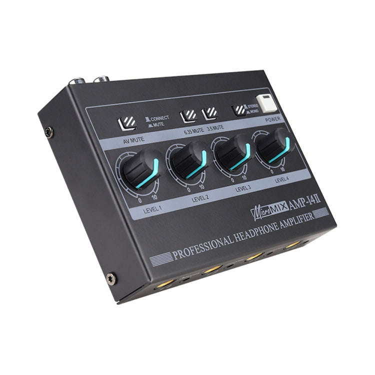 Mini HIFI 8-channel Monitoring Portable Headphone Amplifier Distributor(US Plug)