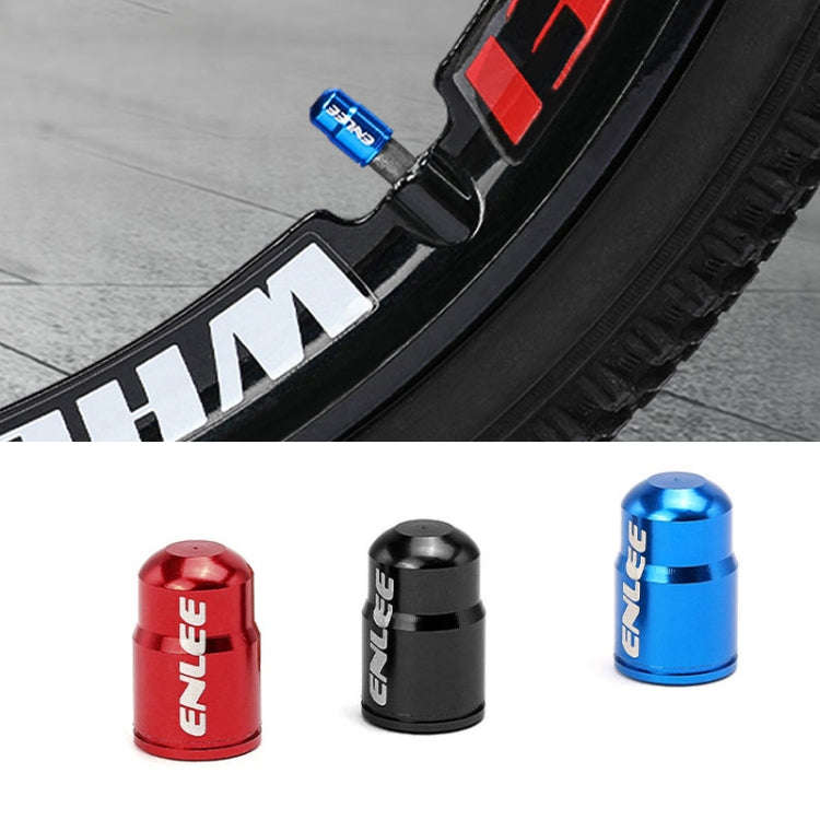 ENLEE E-FZ1004 2pcs /Set Bicycle French Valve Caps Aluminum Alloy Dust Cap For Tire Valve Caps(Blue)