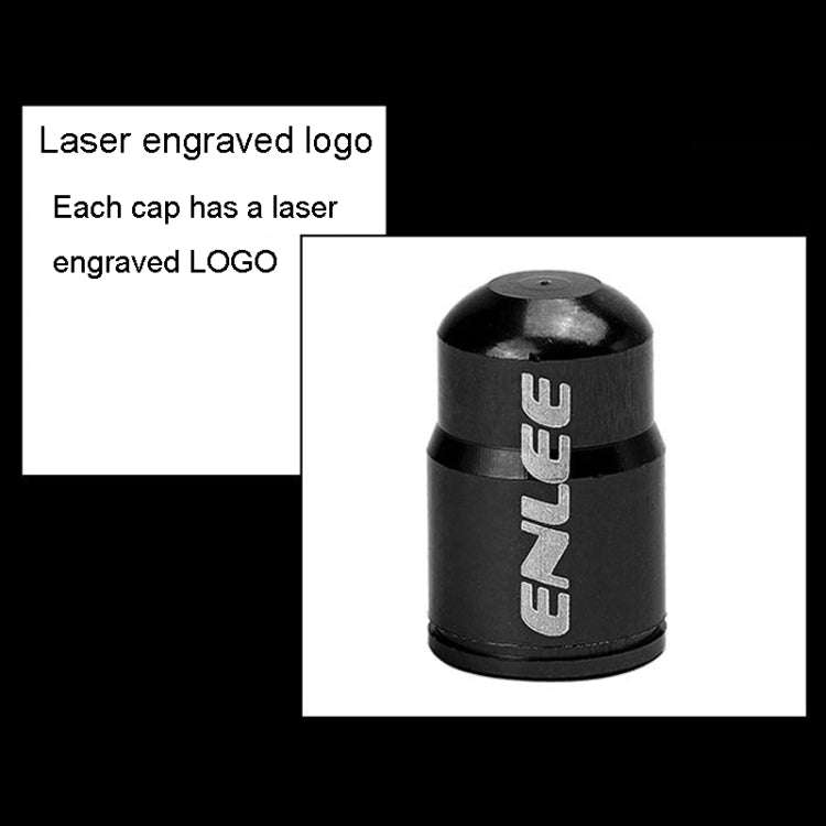 ENLEE E-FZ1004 2pcs /Set Bicycle French Valve Caps Aluminum Alloy Dust Cap For Tire Valve Caps(Bl...