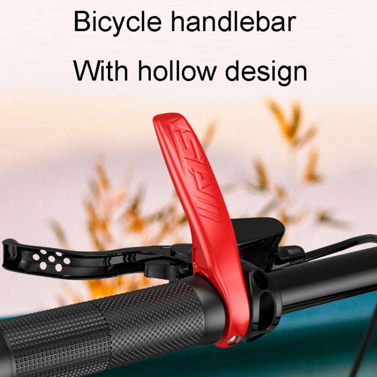 ENLEE E-45616 1pair Bicycle Handlebar Covers Cow Sheeps Horn Grips Joystick Sleeve Accessories(Red)