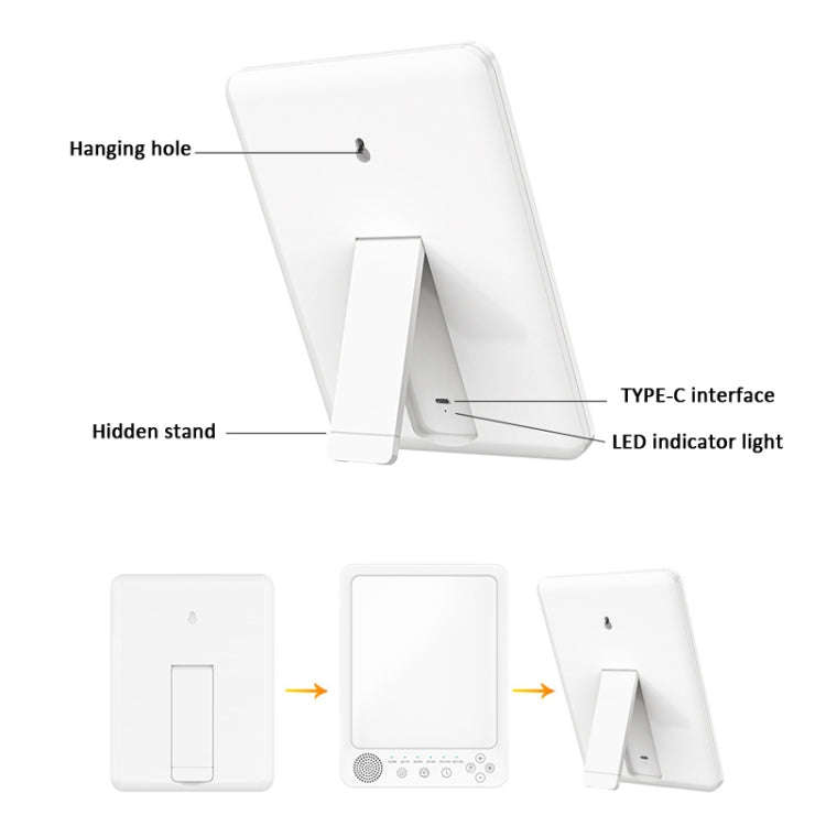 Simulated Sunlight Lamp White Noises Machine SAD Therapy Light With Timer(3 Color Temperature)