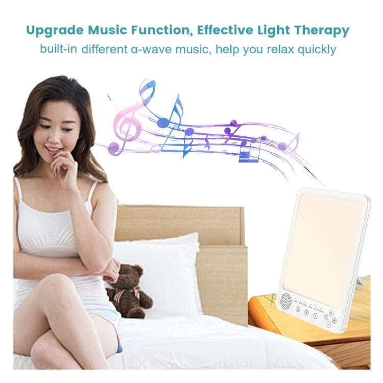 Simulated Sunlight Lamp White Noises Machine SAD Therapy Light With Timer(3 Color Temperature)
