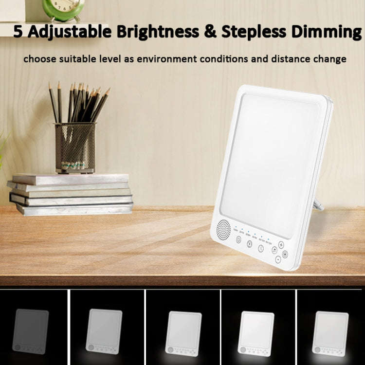 Simulated Sunlight Lamp White Noises Machine SAD Therapy Light With Timer(3 Color Temperature)